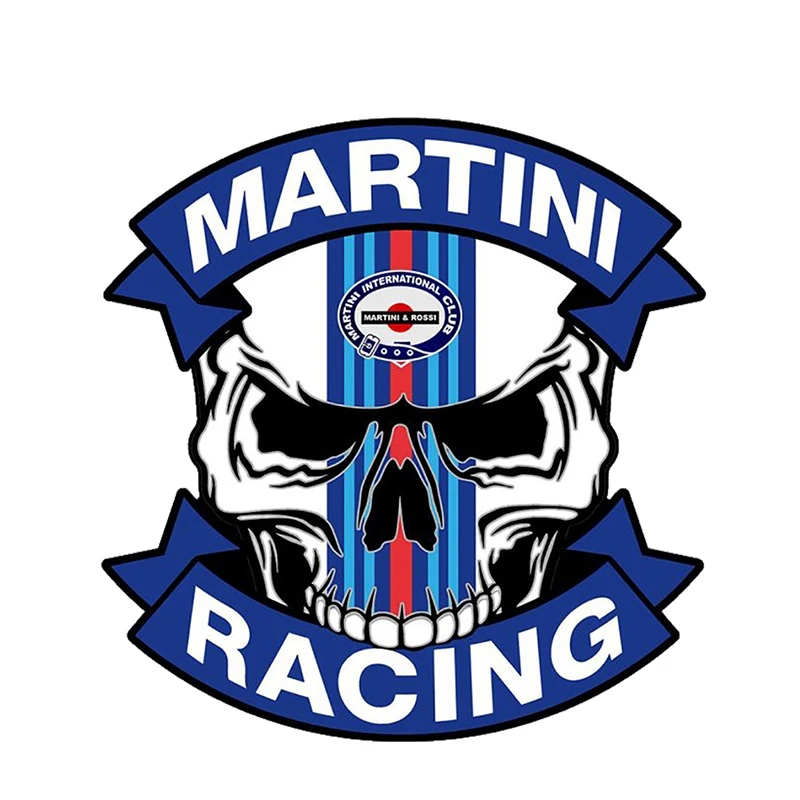 

13cm Funny RACING Skull Vinyl Car Sticker Graphic Auto Motorcycle Tuning Decal Waterproof Reflective Stickers