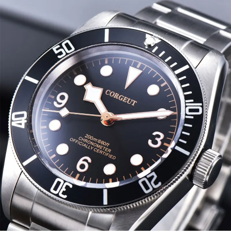 Часы мужские механические Автоматические светящиеся в темноте | Наручные часы