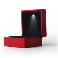 jewelry box with engagement led lights wedding ring pendant box holiday birthday jewelry ring box necklace display gift box
