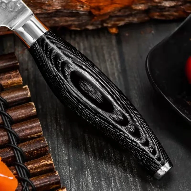 Нож для чистки овощей и фруктов 3 5 дюйма 67 слоев из высокоуглеродистой стали | Дом