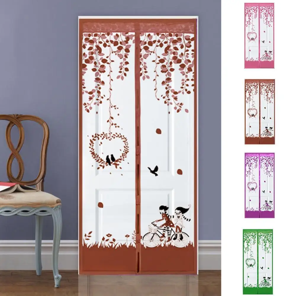 

Cycling Bird Anti Mosquito Magnetic Door Window Screen Curtain Summer Magnet Mesh Net Automatic Closing Home Room Door Screen