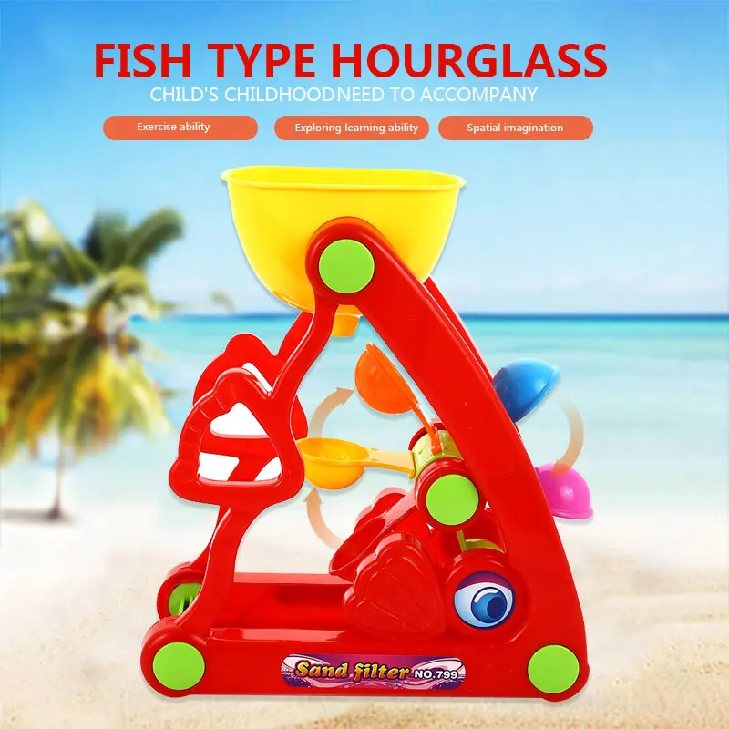 

Beach Toys For Kids Baby Beach Game Toys Children Super fun Waterwheel Toys Summer Toys for Beach Play Sand Water Game Play Cart