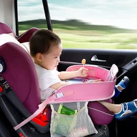 car waterproof seat table tray storage kids toys baby fence children dining drink table auto accessories