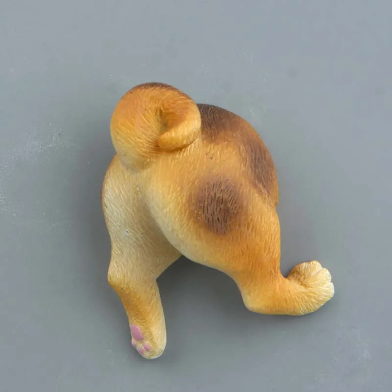 Cute Dogs Puppy Butt Figures Model Toys Creative Animal Fridge Magnets Figurines Refrigerator Pastes Home Decoration Kids Gifts | Игрушки и