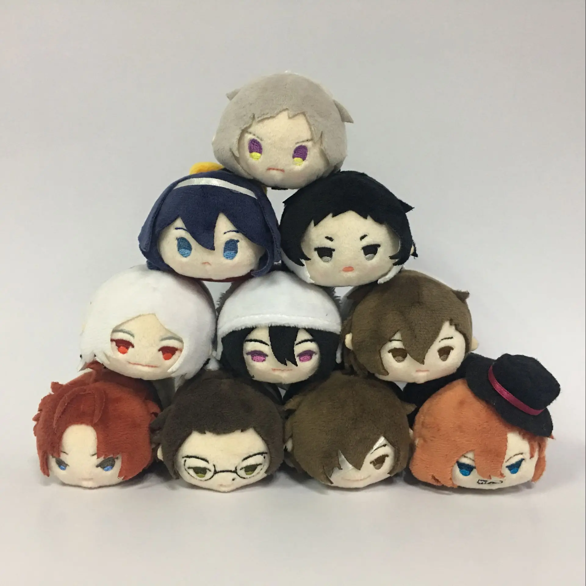 Anime Bungou Stray Dogs Dead Apple Stuffed Mochi Mascot Doll 8.5cm Nakajima Atsushi Kunikida Doppo Dazai Plush Pendant Gift Toys | Игрушки и