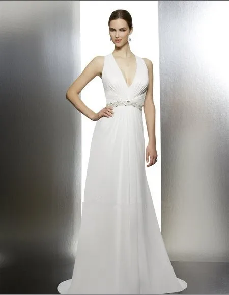 

Шифоновое платье-трапеция на бретельках, с лямкой на шее, с бисером и естественной талией, свадебное платье для матери невесты, 2018