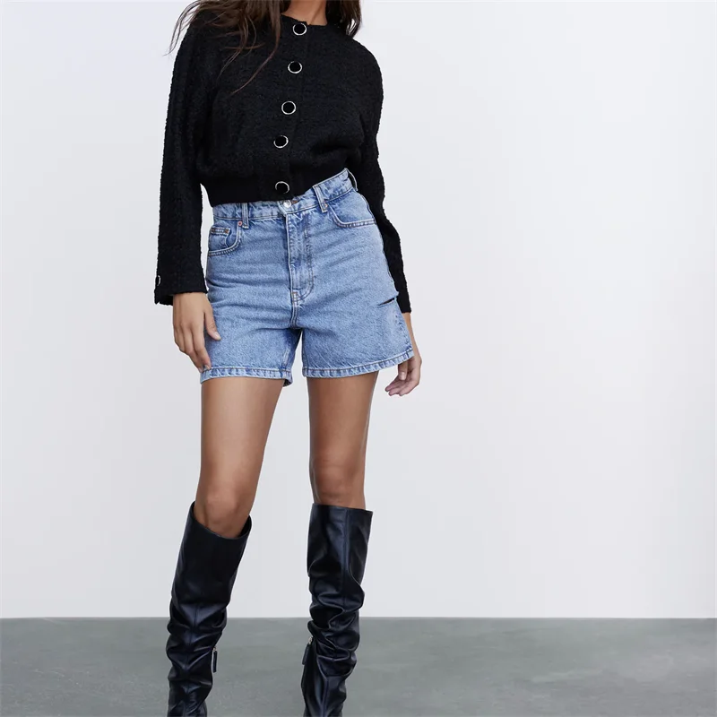 

ZXQJ Women 2021 Fashion Loose Buttoned Textured Bomber Jacket Coat Vintage Long Sleeve Female Outerwear Chic Veste Femme