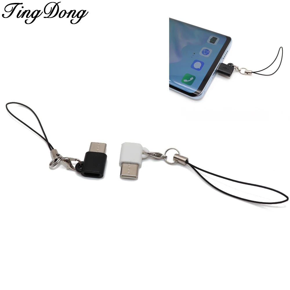 TingDong type C для Micro Usb Jack адаптер телефона Поддержка зарядное устройство трансмиссии