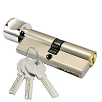 70mm bedroom security door lock cylinder slinding home door lock single cylinder copper core home hardware with key