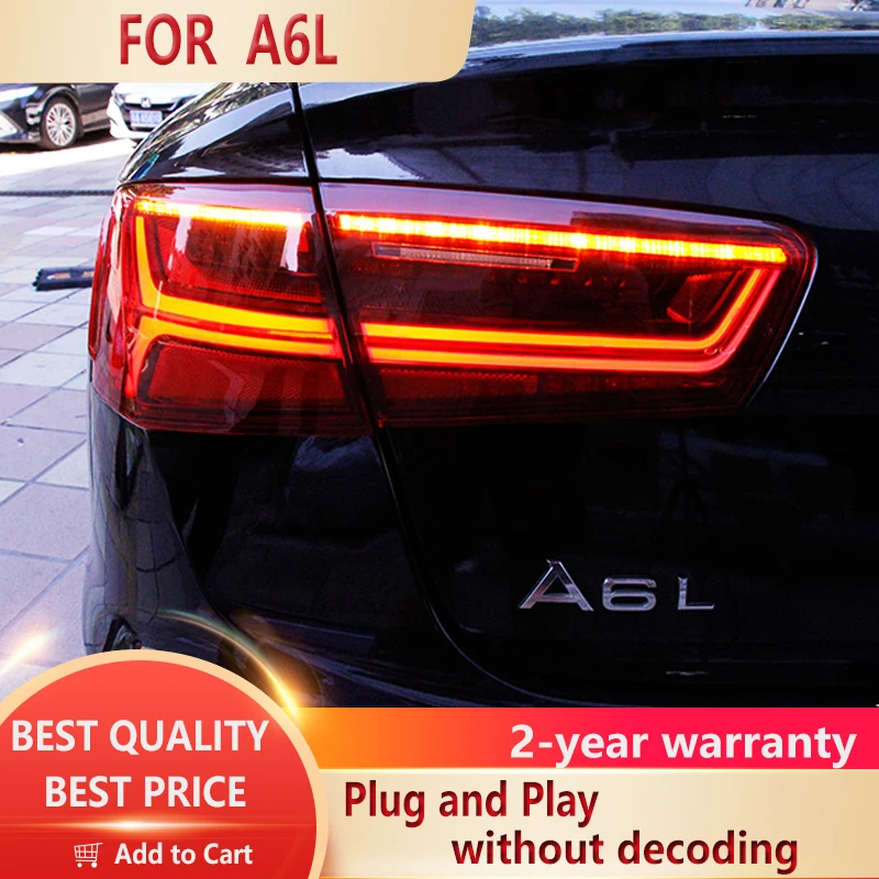 

For A6 Tail Lights 2012-2016 A6L Classic LED Tail Lamp LED DRL Dynamic Signal Brake Reverse auto Accessories