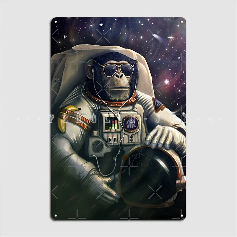 

Space Farer Metal Sign Club Party Cinema Decoration Painting Décor Tin Sign Posters