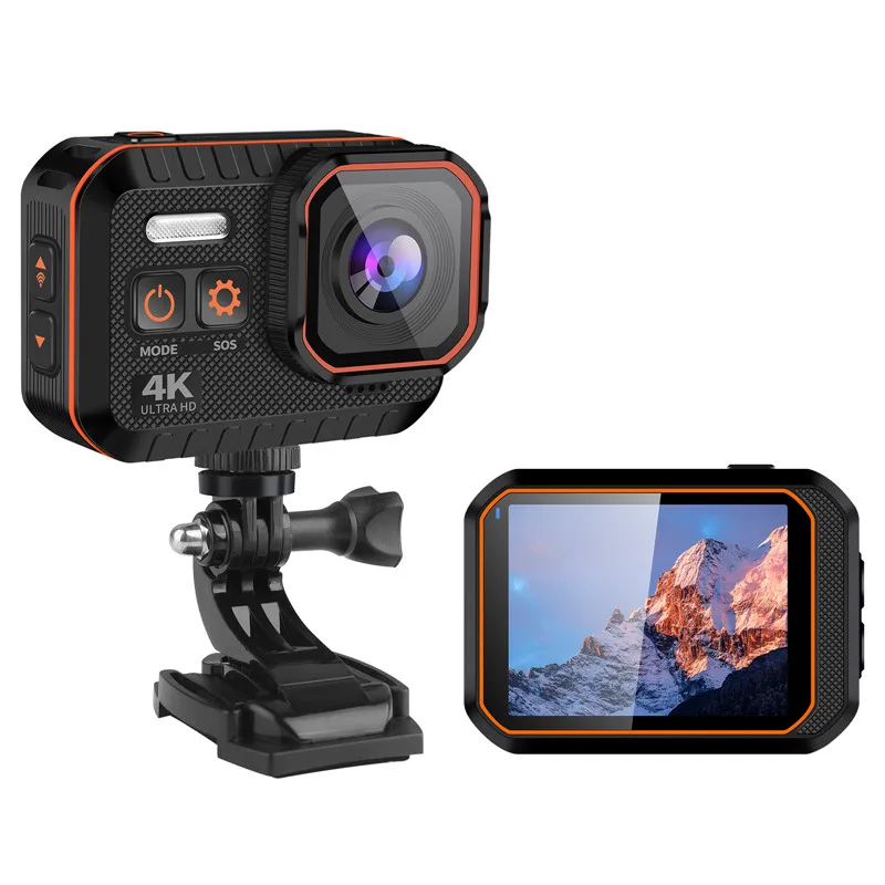 

Новая Экшн-камера 4K с пультом дистанционного управления, водонепроницаемая Спортивная мини-видеокамера DV на шлем с Wi-Fi