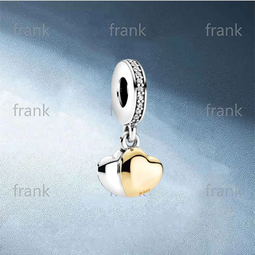 

2021 New 925 Sterling Silver Exquisite Two Color Heart Pendant for Ladies 799162C01