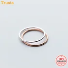 Кольцо женское из серебра 925 пробы, классическое, Круглый перстень пробы, 1 шт., DA459