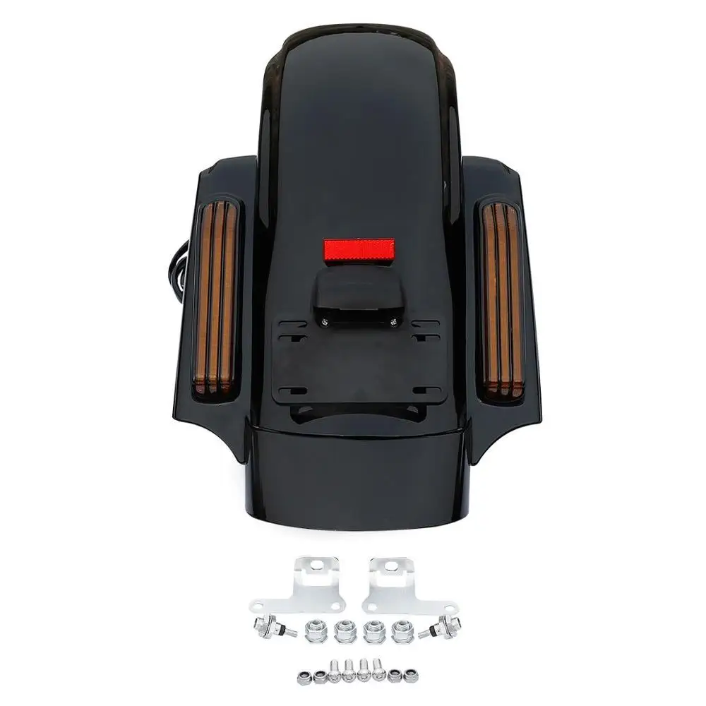 Orange Светодиодный заднее крыло для мотоцикла CVO для Harley Touring Road Electra Glide FLHR FLHTCU FLHX FLTRX Ultra Limited 14-19 - Цвет: Orange