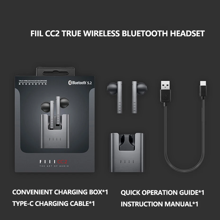 

Bluetooth 5,2 FIIL CC2, ENC, TWS, Xiaomi, Apple, Huawei
