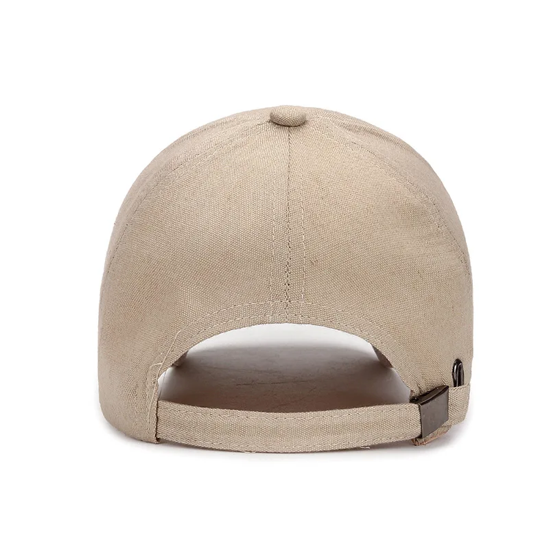 Кепка мужская с длинными полями повседневная бейсболка из холщовой ткани