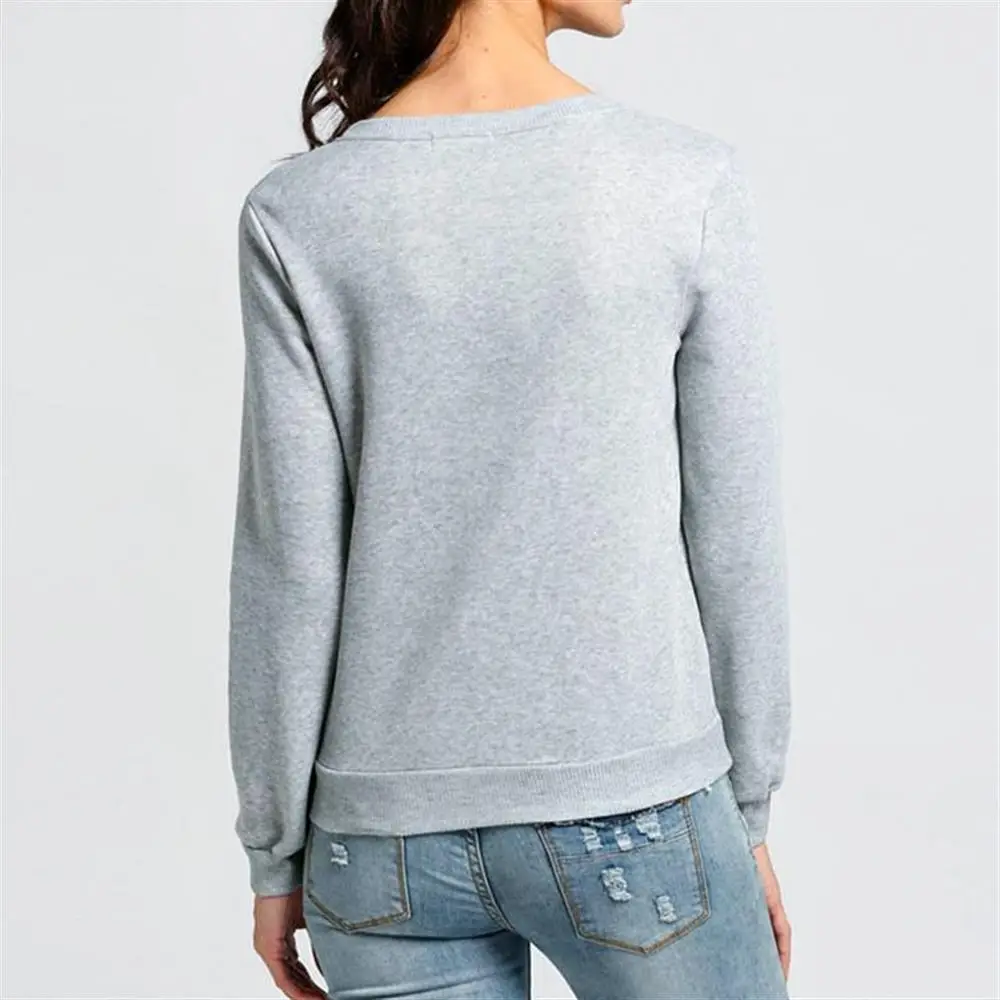 2019 осень с надписью принтом длинными свободными рукавами рукав футболки Для