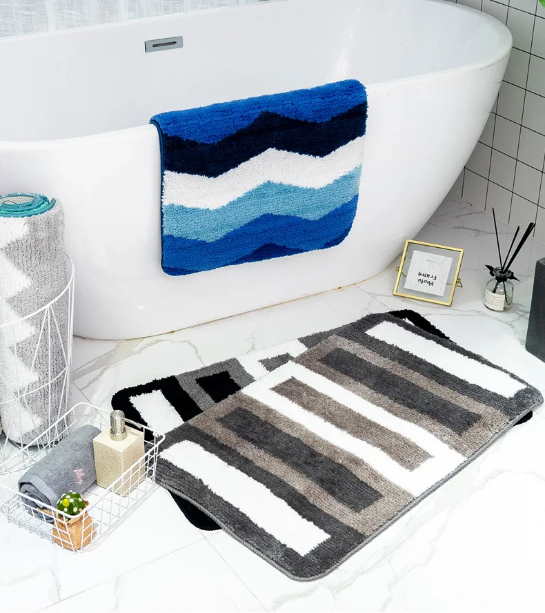 Коврик для ванной из микрофибры нескользящий коврик комнаты с водопоглощением
