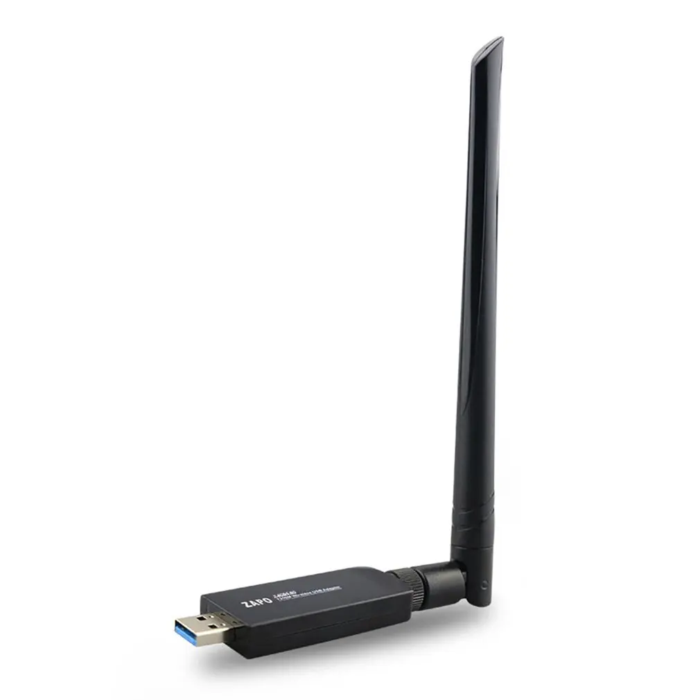 

1200M External Antenna Wifi Receiver USB Wireless WiFi Adapter Network Card With Antenna Mini External Wireless Dongle For PC