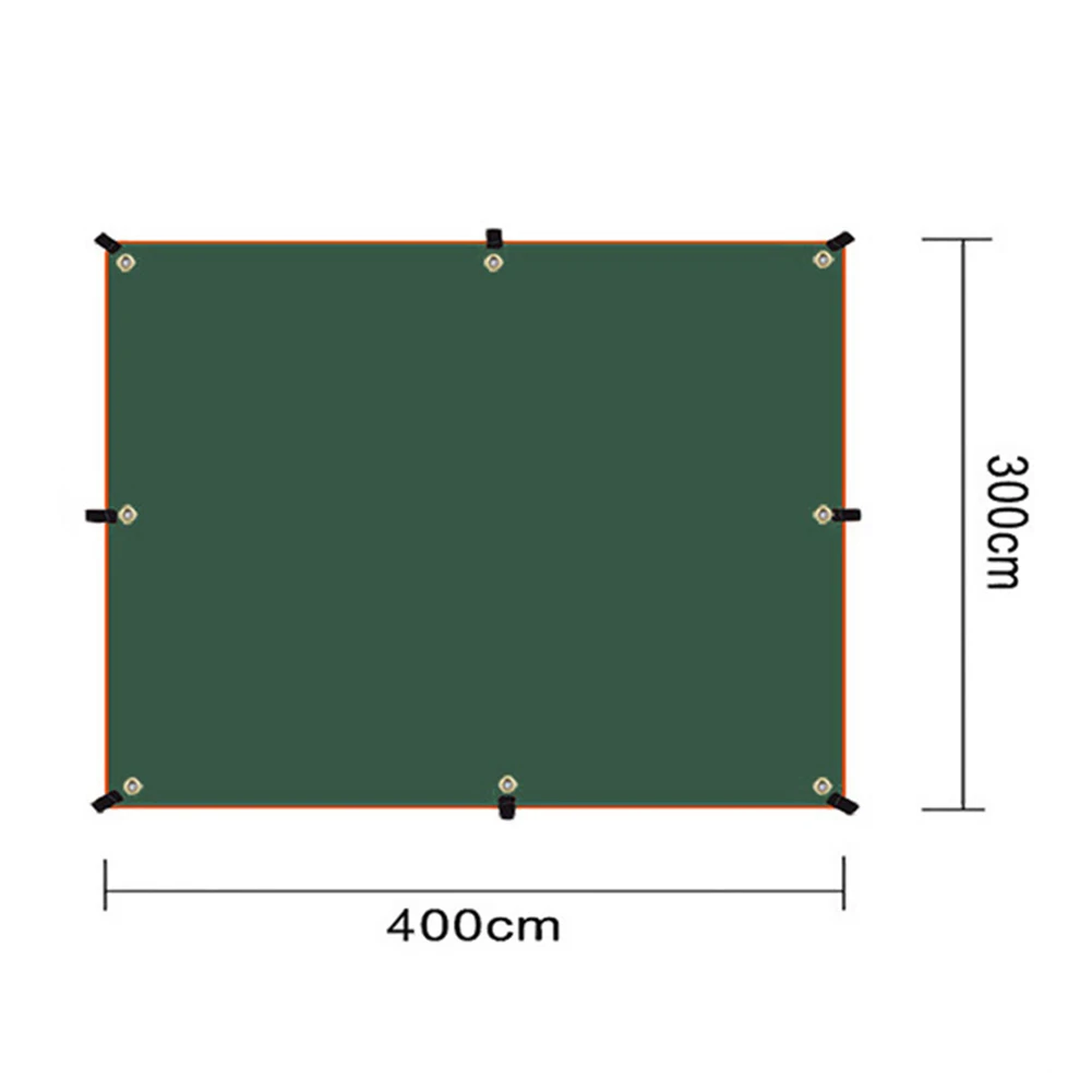 

4x3m 3x3m Awning Waterproof Tarp Tent Shade Ultralight Garden Canopy Sunshade Outdoor Camping Hammock Rain Fly Beach Sun Shelter