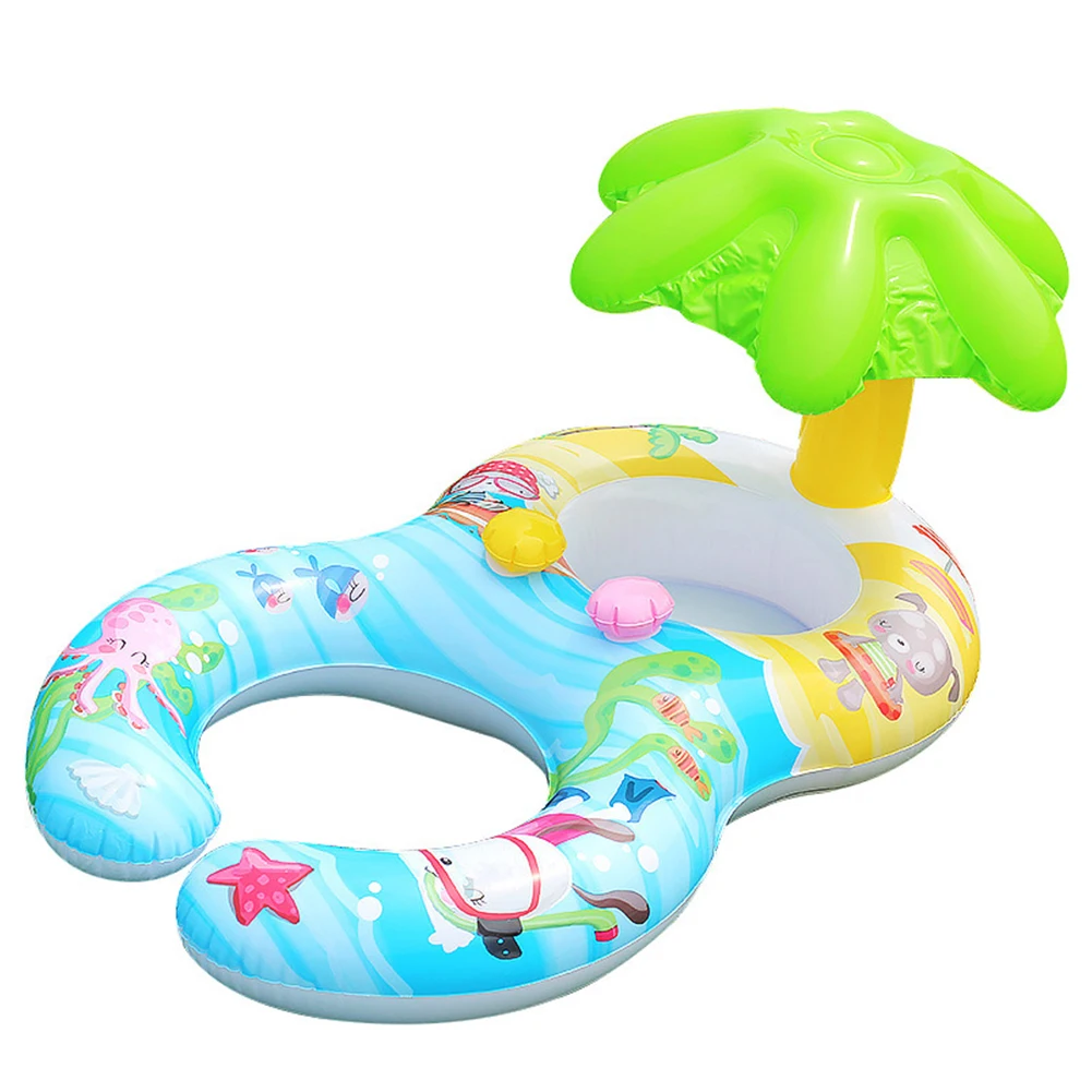 

Детский плавательный круг в подмышечной области для лежа круг родительско-детский бассейн кольцо пляжный надувной поплавок сиденье с зонт...