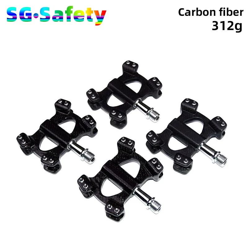 Bicycle pedal carbon fiber MTB pedal 2 bearing self-lubricating bearing Mountain bike Road bike Folding bike pedal Bicycle Parts