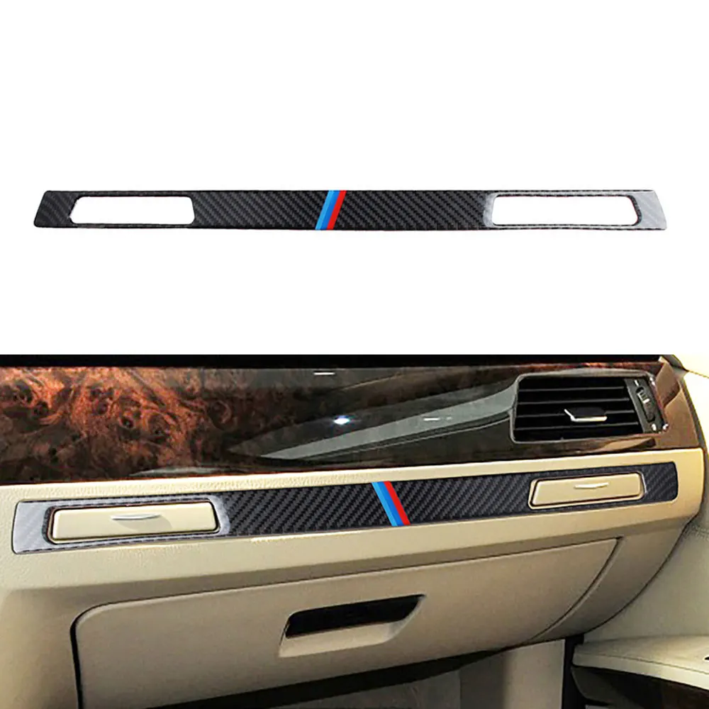 Автомобильный Стайлинг панель управления декоративная наклейка из углеродного