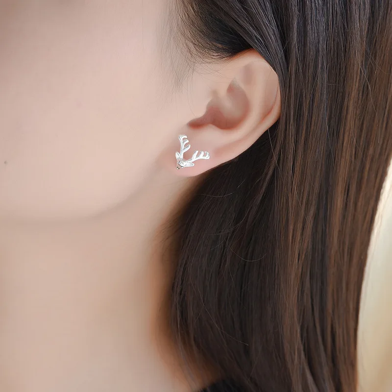 Милые маленькие ювелирные изделия с животными серебряные серьги бриллианты