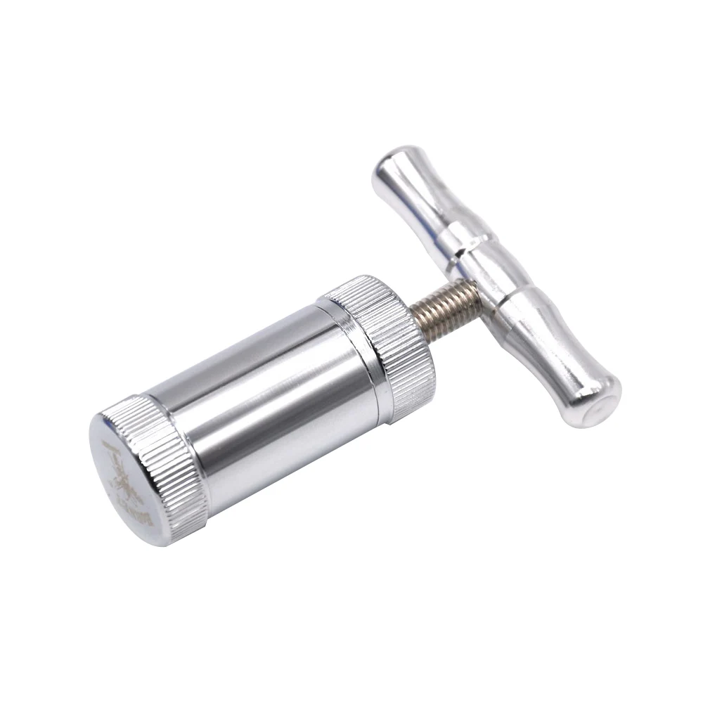 Алюминиевый прижимный компрессор HORNET для пыльцы металлический серебристый