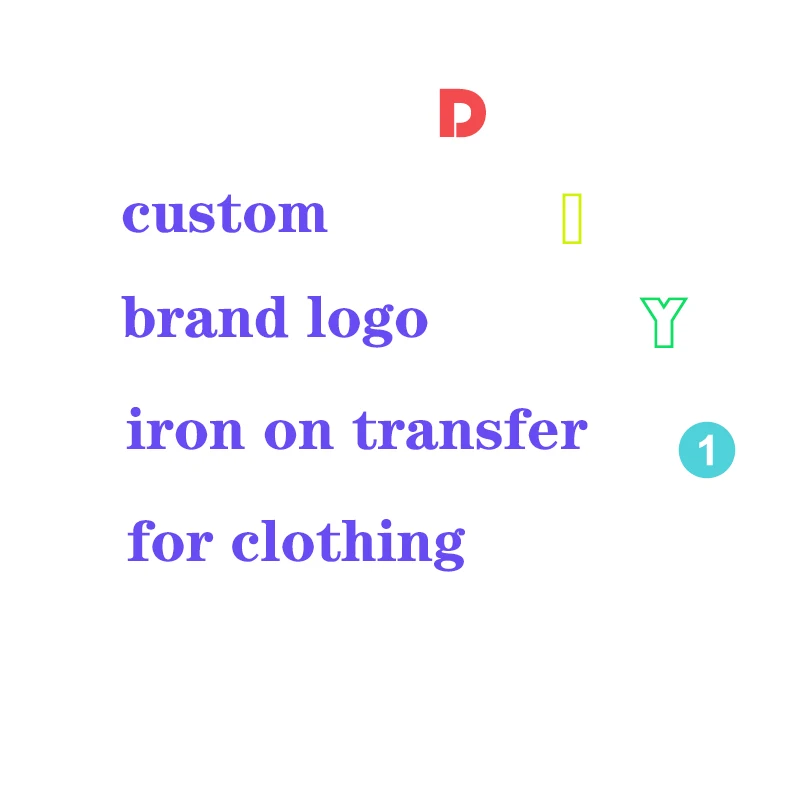 Пользовательский фирменный логотип патч для нанесения утюга на одежду буквы