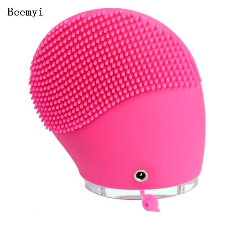 

Electric Silicone Facial Brush Face Brush Cleansing Sonic Vibration Cleanser Deep Pore Cleansing Skin Massager