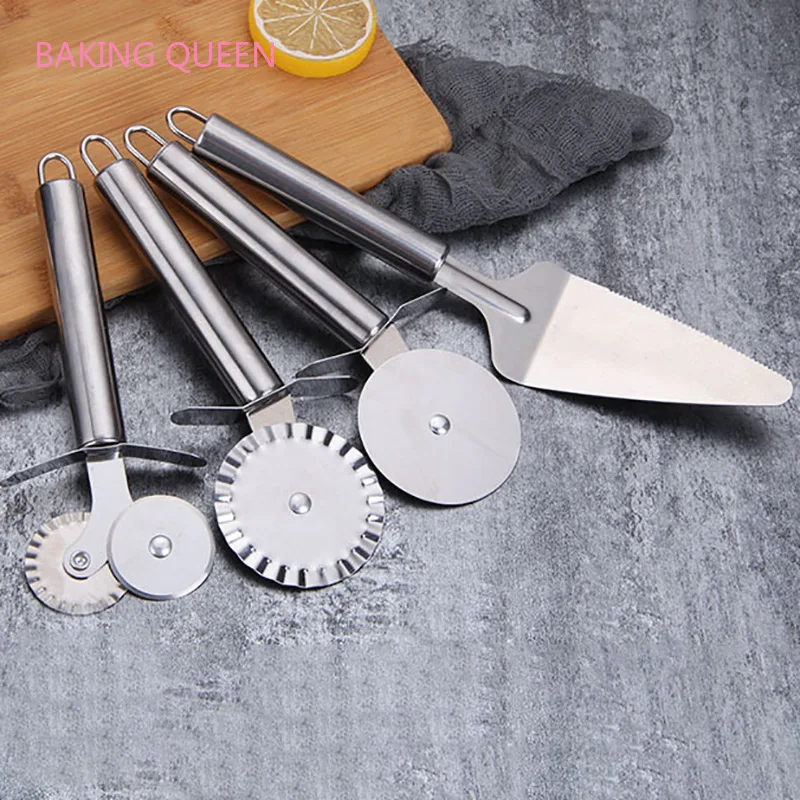 Инструменты Для Выпечки Пиццы 4 стиля нержавеющая сталь резак для пиццы лопата