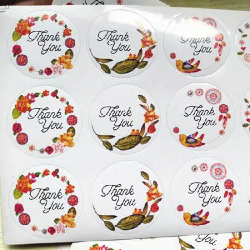 60 шт упаковочные подарочные пакеты спасибо этикетка бумажные свадебные