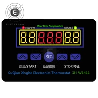 xh w1411 12v three display digital multi function thermostat temperature controller thermostatic control switch