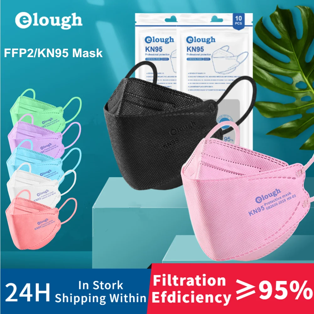 3D FFP2Mask многоразовая Корейская рыболовная сертифицированная маска KN95 FFP2