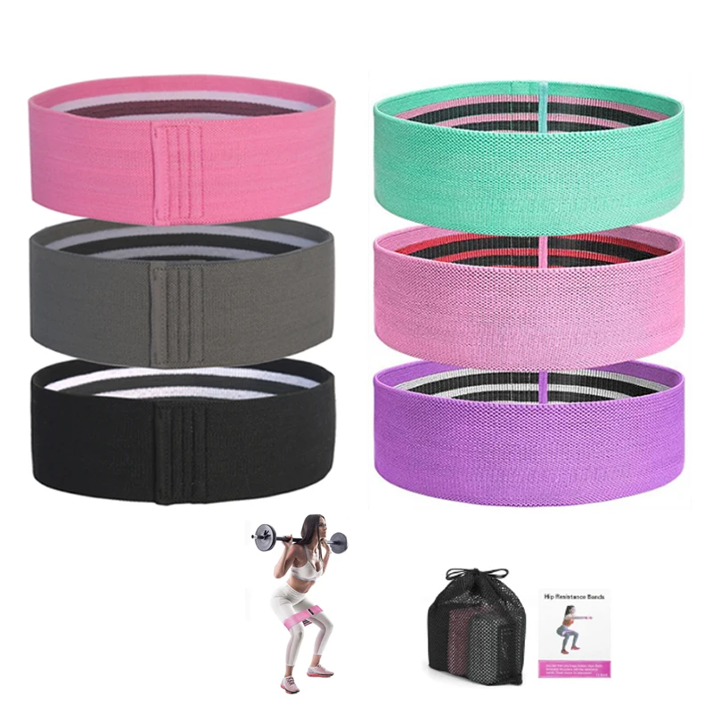 

Fabric Booty Resistance Bands Hip Circle Exercise Bands Thigh Butt Squat Fitness Rubber Bands Elastic Workout Glute Loop