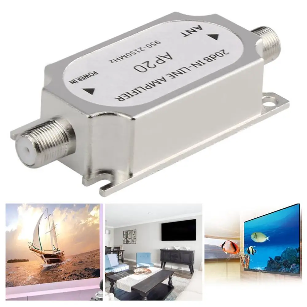 Спутниковый 20 дБ Встроенный усилитель 950-2150 МГц сигнала для антенны кабельного