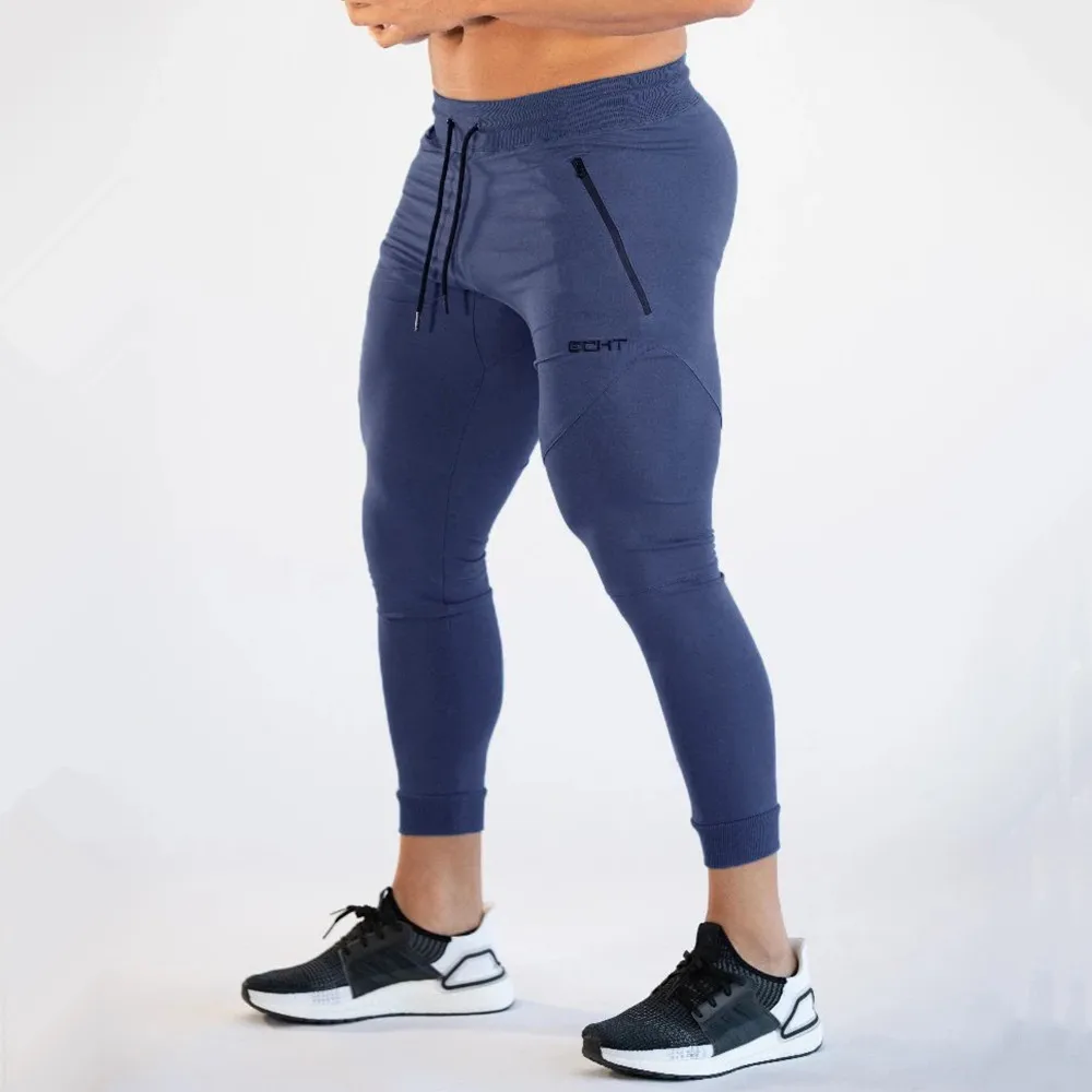 

Штаны-Джоггеры мужские для спортзала, облегающие тренировочные штаны для бега, фитнеса, бодибилдинга, спортивная одежда, хлопковые брюки дл...