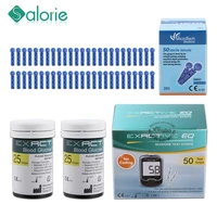 50pcs strips needle diabetic test strips lancets for blood sugar monitor glucometer diabetes glucose meter medical accessories