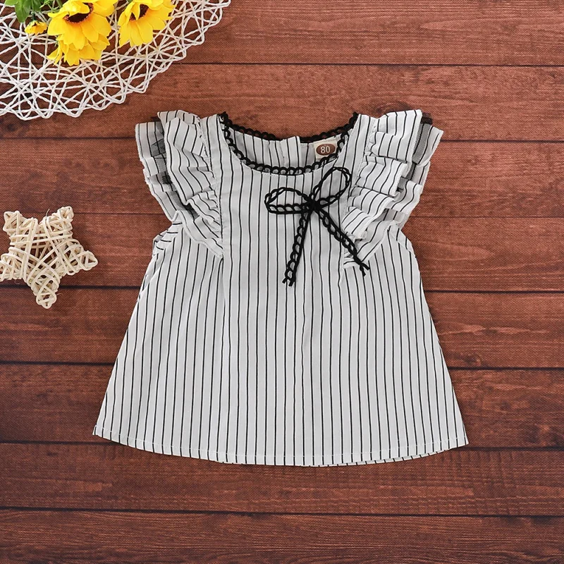 Модное платье для девочек летний повседневный костюм маленьких милое с принтом