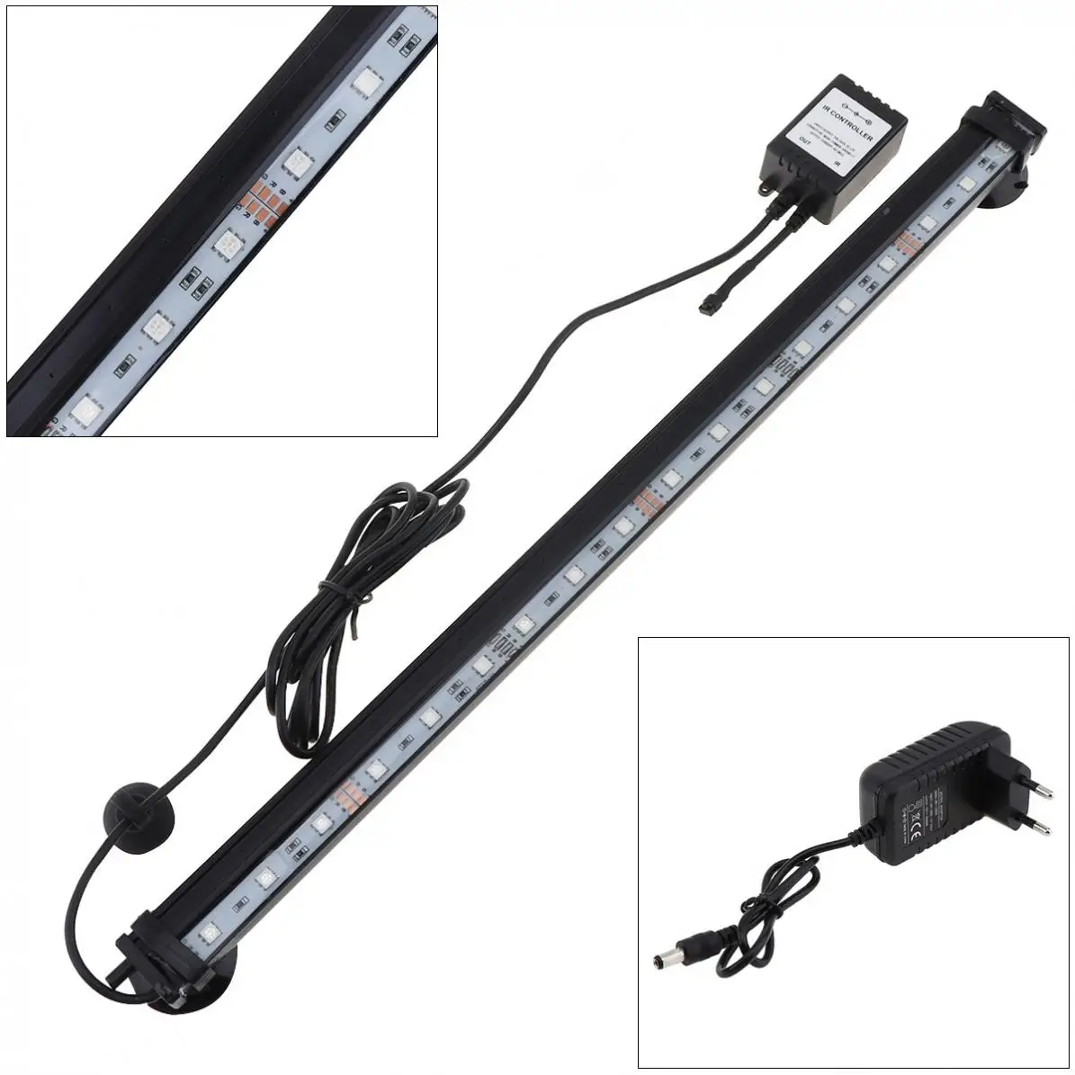 18 &quot18 светодиодов меняющие цвет аквариумные рыбки Подводные погружные