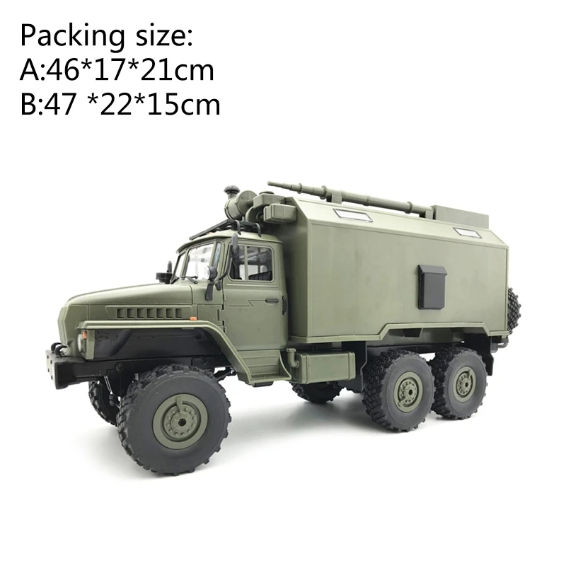 

2.4G Wireless Controller 1:16 Scale Military Command Vehicle RC Rock Crawler WXTD