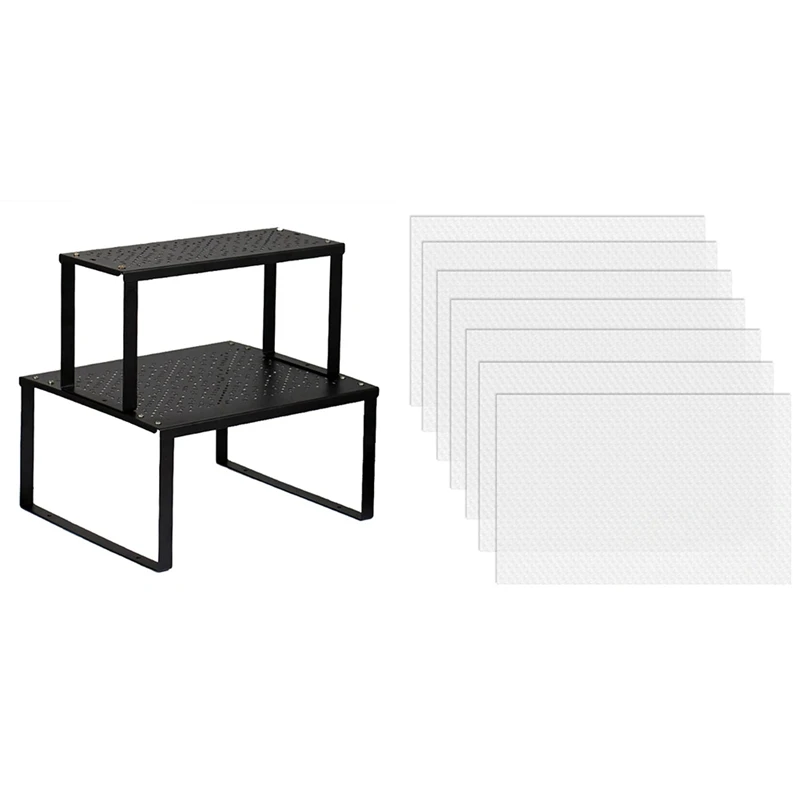 Online 2 Set Mutfak Aksesuarları: 1 Set Baharat Rafı Dolabı Raf Organizatörler Ve 1 Set Buzdolabı Paspaslar Raf