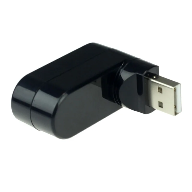 Мини-Разветвитель USB usb-хаб 3 порта 2 0 прямая вставка вращающийся Порт Тонкий хаб