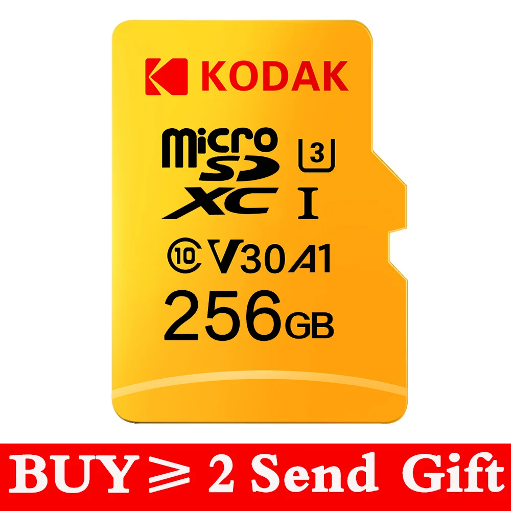 Карта памяти KODAK Micro SD 128 ГБ 256 512 32 64 U1 TF 4K класс 10|Карты памяти| |