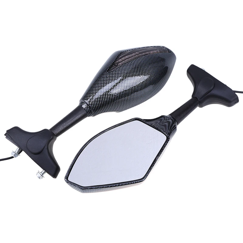 Универсальные мотоциклетные зеркала POSSBAY светодиодная подсветка для сигнала