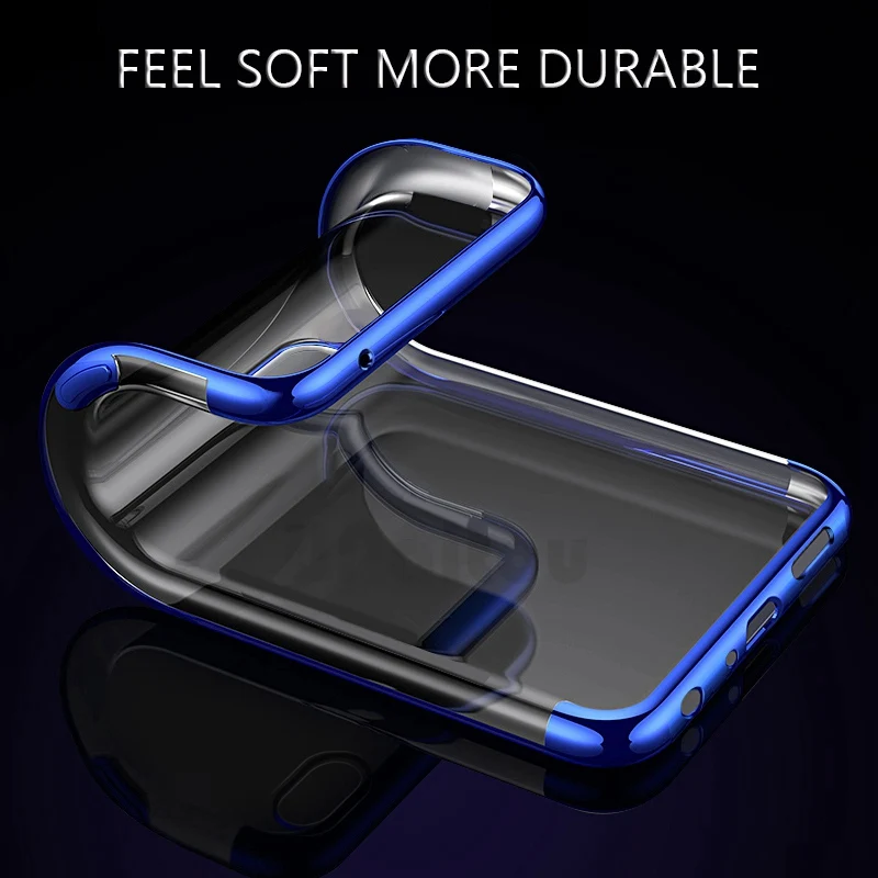 UPaitou Luxury Plating Case for OPPO Reno 5G RX17 R17 Neo Pro R15 R15X TPU Soft Silicone Clear Transparent Back Cover |