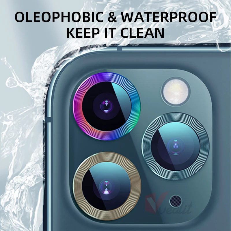 

LuxuryMetalRingCameraLensProtectiveFilmForiPhone12ProMax12MiniBackCameraLensScreenProtectorForiPhone1112