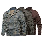 Мужская ветровка в стиле милитари, хлопковая летная куртка-бомбер в стиле милитари, весна-осень 2020